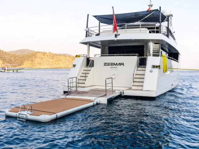 Yacht Zeemar back view