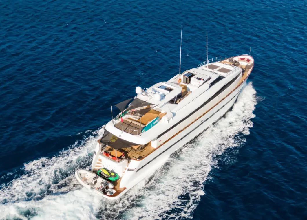 Yacht Axella aerial view