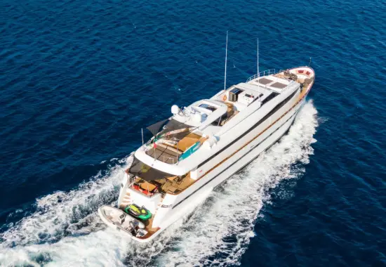 Yacht Axella aerial view