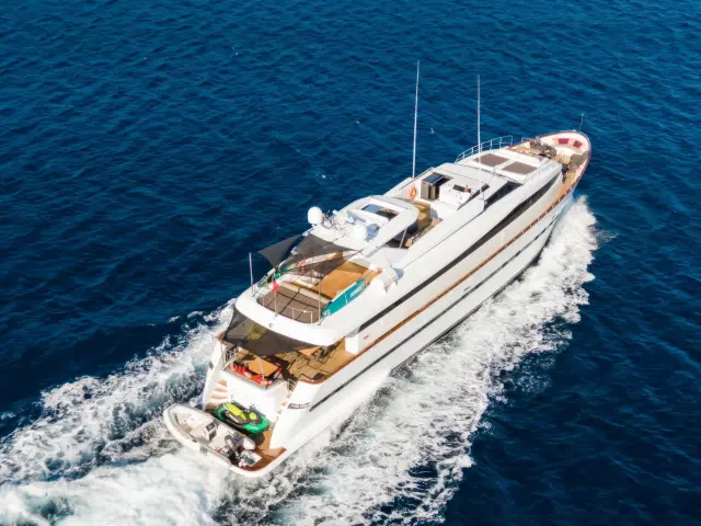 Yacht Axella aerial view