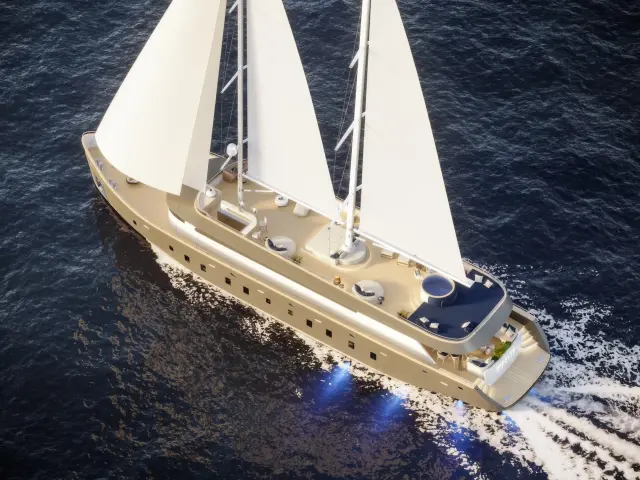 Yacht Maxita sailing