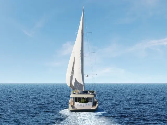 Yacht Maxita back view