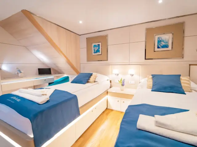 Yacht Riva cabin