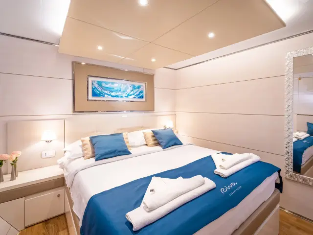 Yacht Riva cabin