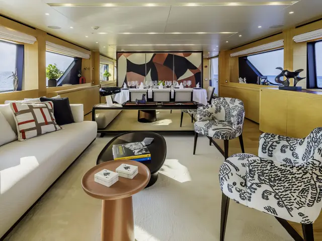 Yacht Elysium saloon