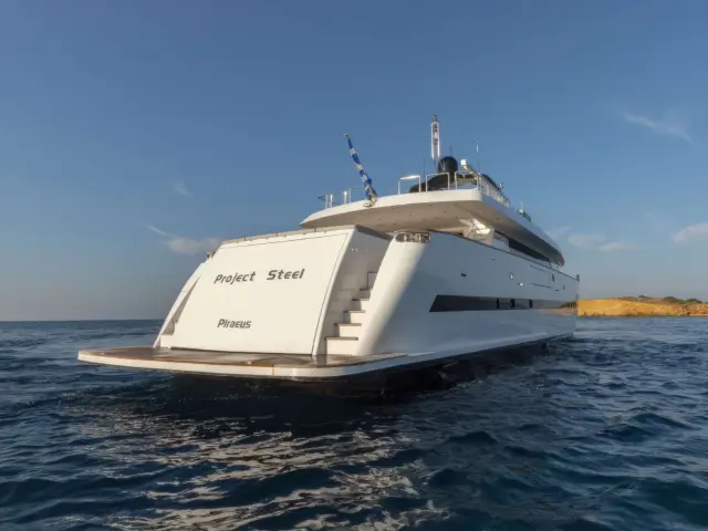 Yacht Project Steel back view