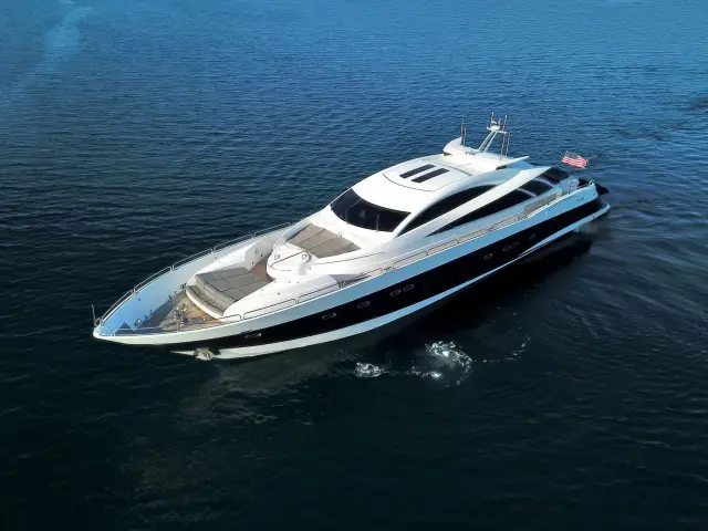 Yacht Quantum aerial view
