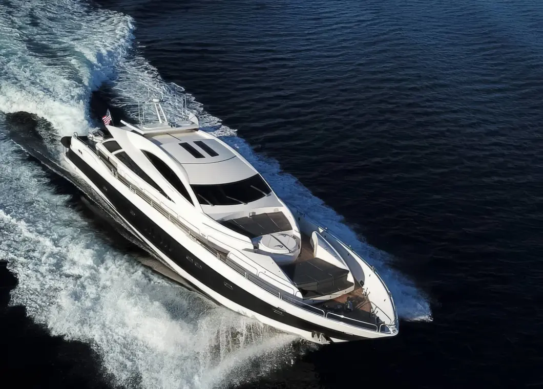 Yacht Quantum aerial view