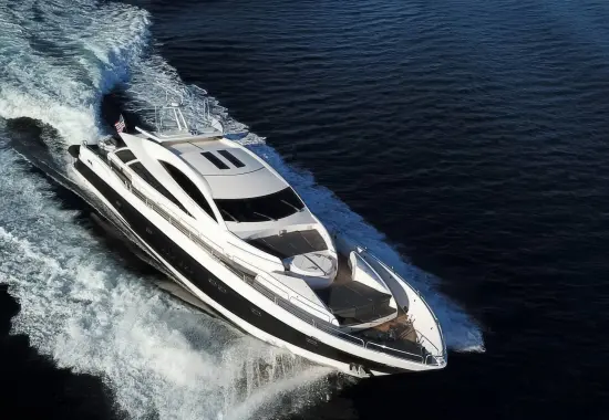 Yacht Quantum aerial view