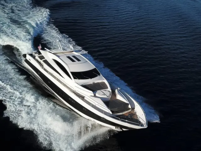 Yacht Quantum aerial view