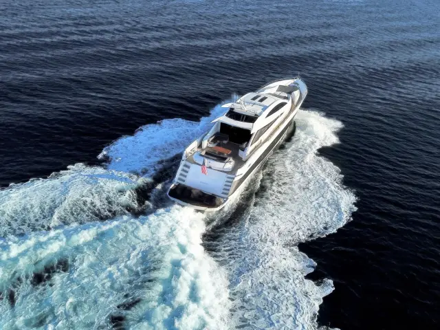 Yacht Quantum aerial view