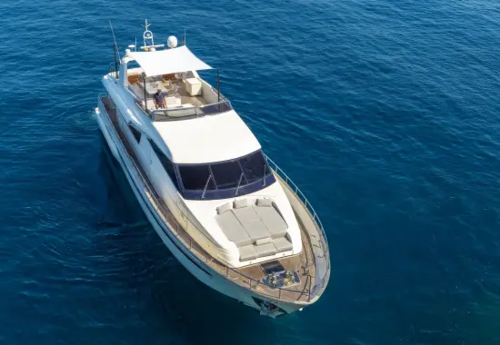 Yacht The Bird aerial view