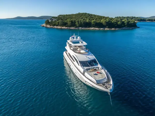 Yacht Spirit of the Sea aerial view