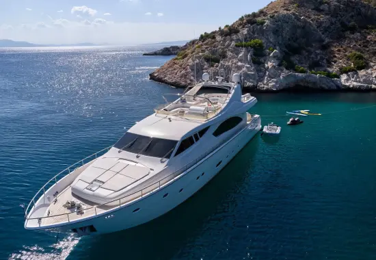 Yacht Estia Yi aerial view