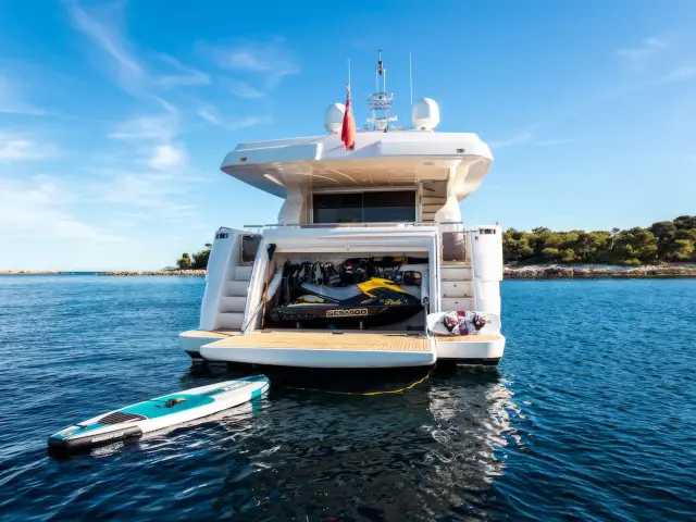 Yacht Piola back view