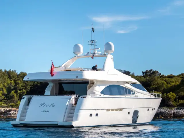 Yacht Piola back view