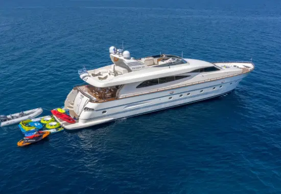 Yacht Vyno aerial view