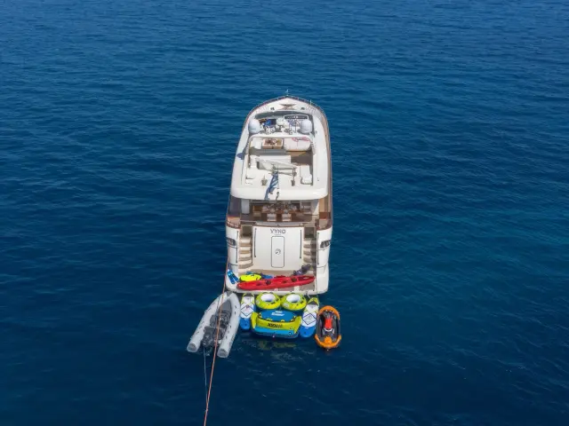 Yacht Vyno aerial view