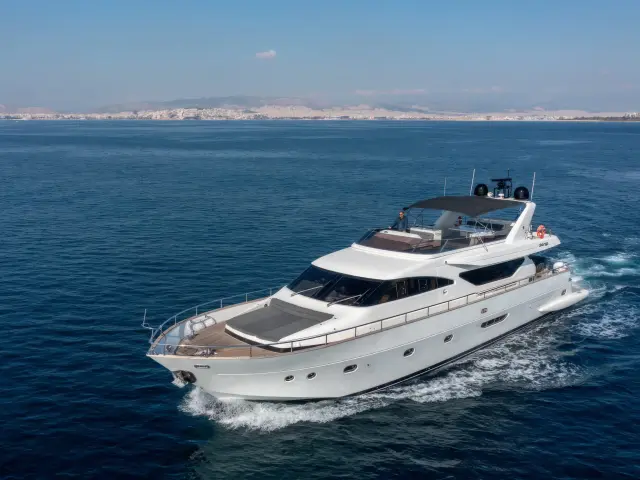 Yacht Salty aerial view