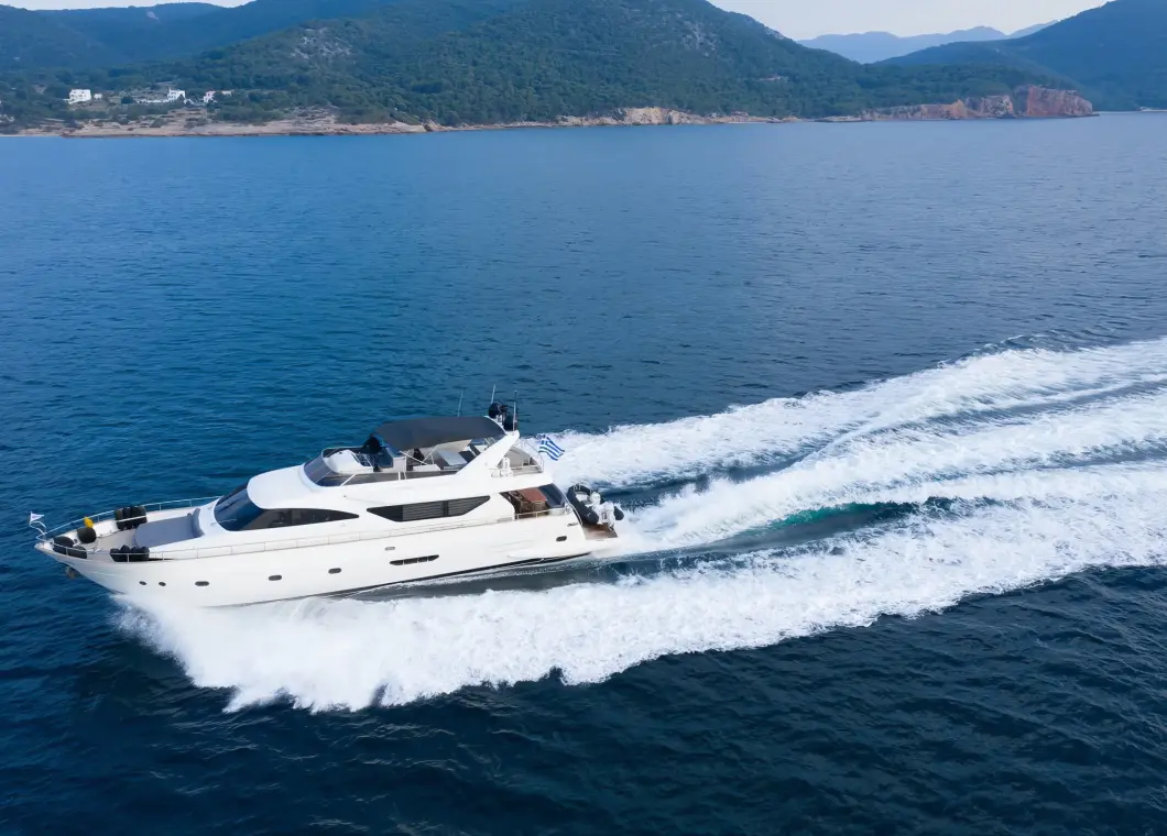 Yacht Salty aerial view