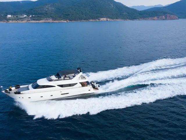 Yacht Salty aerial view