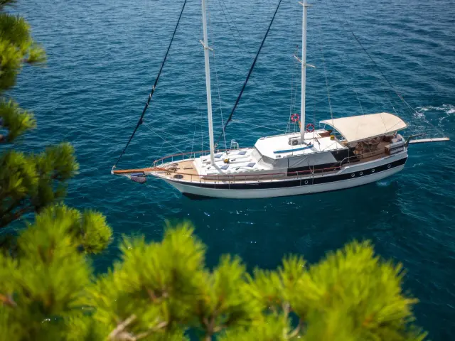 Yacht San aerial view