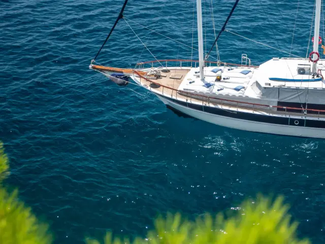 Yacht San aerial view